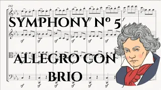 Symphony Nº 5 - Allegro con brio - L. van Beethoven (For String Quartet)