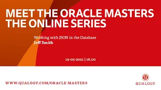 Meet The Oracle Masters: Jeff Smith - Working with JSON in the Database