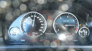 BMW 535d F10 0-200 km/h acceleration