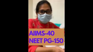 She got AIIMS rank 40, NEET PG 150. Her message to all NEET PG aspirants!! 🔥🔥😃