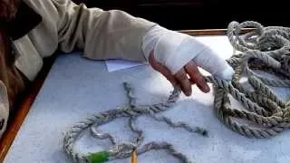 How to make an eye splice in 3 strand rope