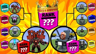 Skibidi toilet tournament brawl stars ranks up Upgraded Speakerman titan vs Upgraded Scientist