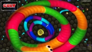 Chơi rắn săn mồi Slither.io được hạng 1 top ✓ vui quá - cu lỳ chơi game #27 - funny gameplay