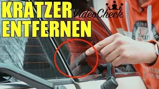 🔴 KRATZER EINFACH AUS AUTO GLAS SCHEIBE ENTFERNEN