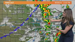 DFW weather timeline: When we'll see storms Monday night