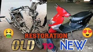 #Very Easy to Restoration Honda Dio | Old Model | 🤮 to 😍 | Old to New |