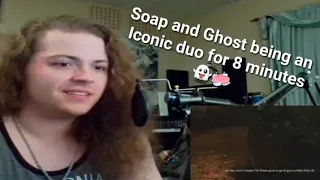 @SILENTS1X  Ghost and Soap being a Iconic Duo for 8 minutes REACTION!