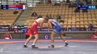 Repechage GR - 71 kg: R. AKHMEDOV (RUS) df. M. NOWAK (POL) by VSU, 8-0