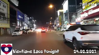 Night Time Road Trip // Roads of Vientiane Laos // By Annasor moTour