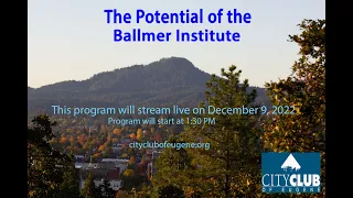 The Potential of the Ballmer Institute