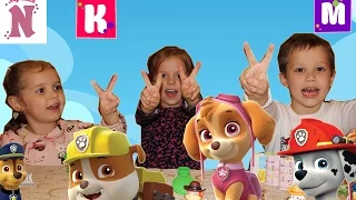 Мисс Кети Мистер Макс и Настя Распаковка игрушек Щенячий Патруль PAW PATROL  Miss Katy  Mister Max