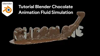 Tutorial Blender Chocolate Animation Fluid Simulation | Tutorial Beginner | No Addon | Easy Tutorial