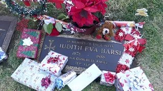 Actress Judith Barsi Grave Forest Lawn Hollywood Hills Los Angeles California USA Christmas Dec 2020