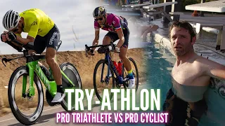 TRY-Athlon! How Long Can I Hang With Pro Triathlete Lionel Sanders? Worst Retirement Ever