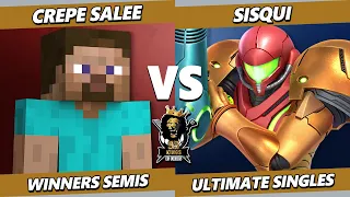 Kings of Fields 4 TOP 8 - crepe salee (Steve) Vs. Sisqui (Samus) Smash Ultimate - SSBU