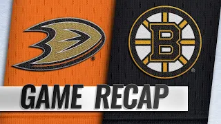 Krug, Pastrnak propel Bruins past Ducks in 3-1 win