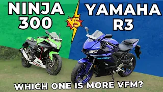 Yamaha R3 vs Kawasaki Ninja 300 - Comparison | Which is more Value for Money? #ninja300 #r3