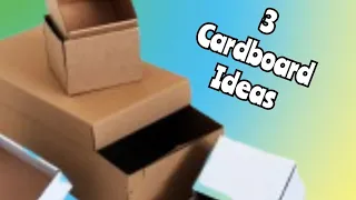 3 ИДЕИ чемоданчиков из картона и старых коробок🌼3 beautiful cardboard ideas