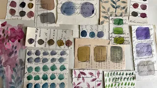 #the100dayproject | FUN and EASY watercolour mark making for journals and collage | DAY 95