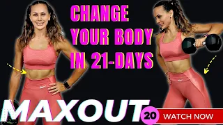 60-MIN TOTAL BODY KILLER POWER HIIT Workout and ABS (every muscle on fire) | 21-Day MAXOUT Challenge