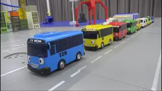 Tayo The Little Bus 10 Bus Parking Toys Play 꼬마버스 타요 10대 버스 주차장 장난감 놀이