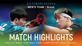 Highlights | David Xu (CAN) vs Cho Seungmin (KOR) | MT Grps | #ITTFWorlds2022