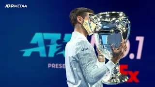 Djokovic Presented With Year-End ATP World Number One Trophy