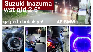 proji Biled wst lama di reflektor Suzuki Inazuma non leveling sinar otomotif