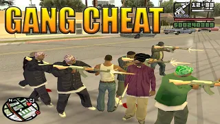 GTA San Andreas - Gang Members Cheat Code and Biggest Gang War