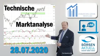 Marktanalye LIVE mit Christoph Geyer: 28.07.2020