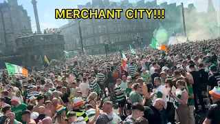 CRAZY SCENES - CELTIC FANS AT MERCHANT CITY !!!