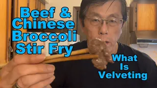 Beef And Chinese Broccoli Stir Fry  (Restaurant Quality Chinese Food)  Velveting To Tenderize Beef]