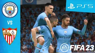 FIFA 23 PS5 | Man City VS Sevilla UEFA Super Cup final | (feat Haaland, Gerilish)🎮🔥