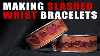 DIY Halloween Costumes & Props - Slasher Bracelets - Leather Craft Horror Jewelry | Dark Nook