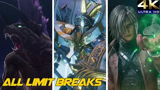 Crisis Core Final Fantasy VII Reunion - All Enemy Limit Break [4k]