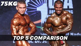 75 Kg Weight Category Mr INDIA 2019 - Top 5 Comparison