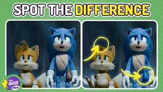 SPOT THE DIFFERENCES – SONIC The Hedgehog 2 | SONIC MOVIE QUIZ | THE QUIZ PLAY