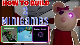 3 COMPETETIVE Minigames to play with friends! (3)[Piggy Build Mode Tutorial]