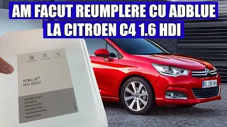 TUTORIAL: Completare cu aditiv AdBlue la Citroen C4 1.6 hdi, martor UREA / Top up emissions additive