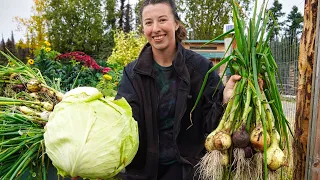 Preserving our Food for Winter | Fall Vegetable Garden Harvest