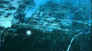 United States Army Air Force tracers strafe Japanese ground installations in Kyus...HD Stock Footage