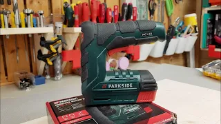 Parkside Cordless Nailer /Stapler PAT 4 C3 test by Work Smart 4u