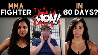 MMA FIGHTER in 60 DAYS! Women Train Like UFC FIGHTERS! Kickboxing Teacher Reacts, Commentary