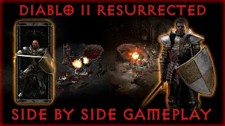 Diablo 2 Resurrected Gameplay Side by Side Comparison