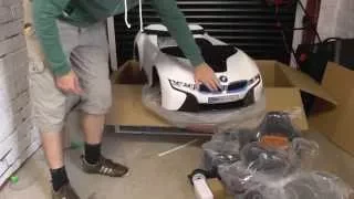 BMW i8 Kids Electric Ride On Car Box Opening