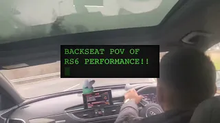 *710 BHP* 2018 AUDI RS6  BACKSEAT POV !!