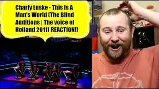 Charly Luske - This Is A Man's World (The Blind Auditions | The voice of Holland 2011) REACTION!!