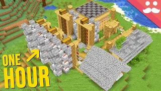 1 Hour Minecraft Base... In ONE TAKE!