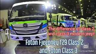 Foton F29 Fjeepney class 2 and class 3