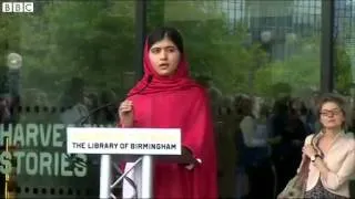 Malala Yousafzai officially opens the new Library of Birmingham (2013)